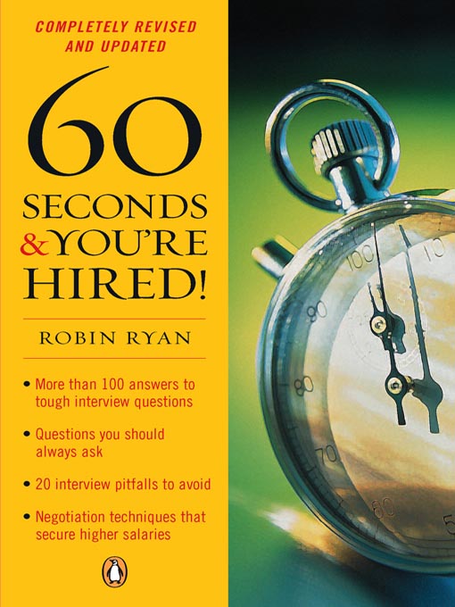 Title details for 60 Seconds and You're Hired! by Robin Ryan - Wait list